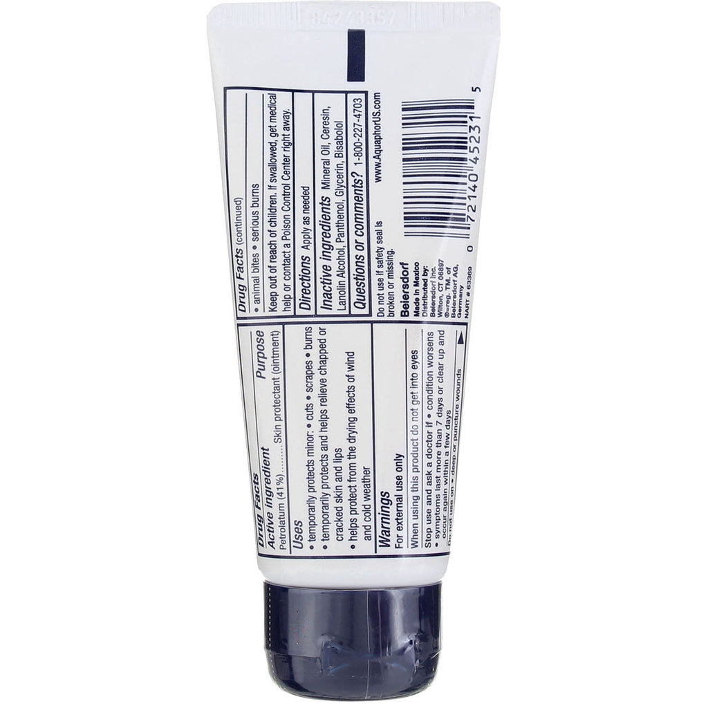 Aquaphor Advanced Therapy Healing Ointment Skin Protectant Tube, Unscented, 1.75 oz (12 Pack) (Bundle)