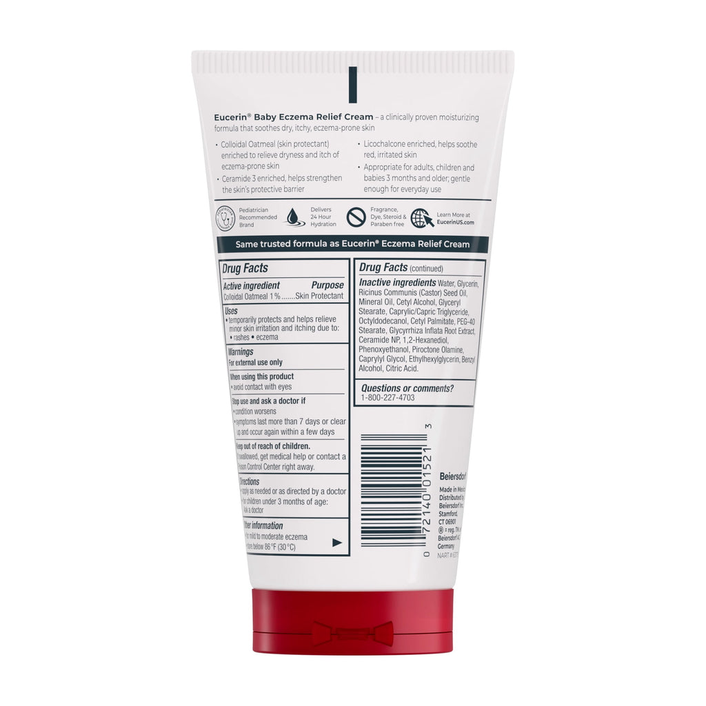 Eucerin Baby Eczema Relief Body Cream with Colloidal Oatmeal , 5 oz Tube
