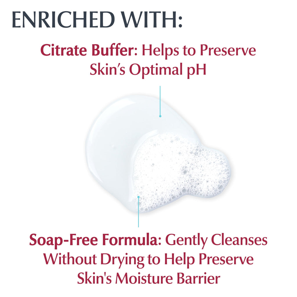 Eucerin Advanced Repair Cleansing Body and Face Cleanser for Normal to Dry, Sensitive Skin, 16.9 fl oz Bottle