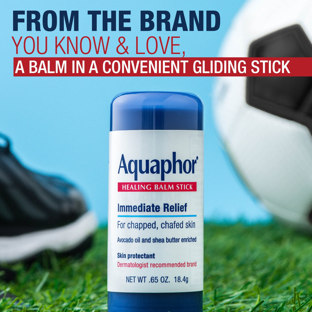 Aquaphor Healing Balm Stick for Chapped, Chafed Skin with Avocado Oil and Shea Butter, 0.65 oz