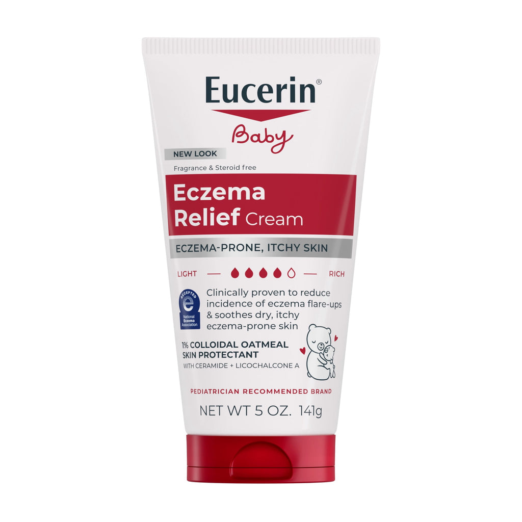 (3 pack) Eucerin Baby Eczema Relief Body Cream with Colloidal Oatmeal , 5 oz Tube