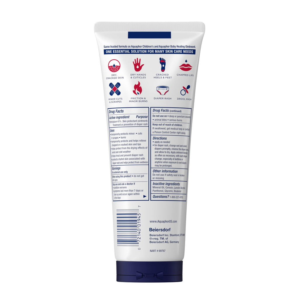 (3 pack) Aquaphor Healing Ointment Skin Protectant for Dry, Cracked, Irritated Skin, Fragrance Free, 7 oz