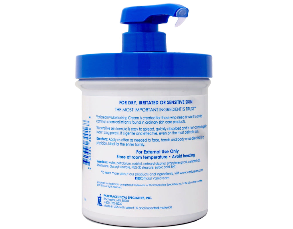 Vanicre am Skin Cre am With Pum p Dispenser 16 oz (Pack of 2)