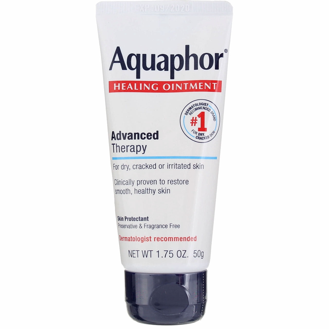 Aquaphor Advanced Therapy Healing Ointment Skin Protectant Tube, Unscented, 1.75 oz (4 Pack) (Bundle)
