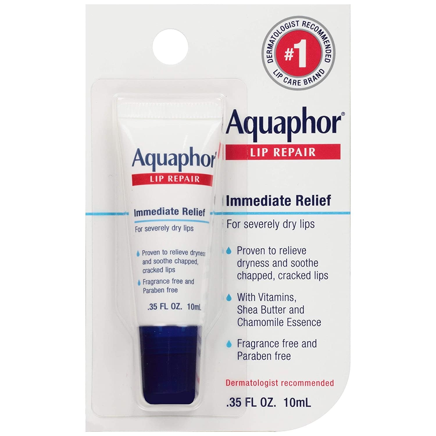 Aquaphor Lip Repair + Protect .35 Fl. Oz. Carded Pack