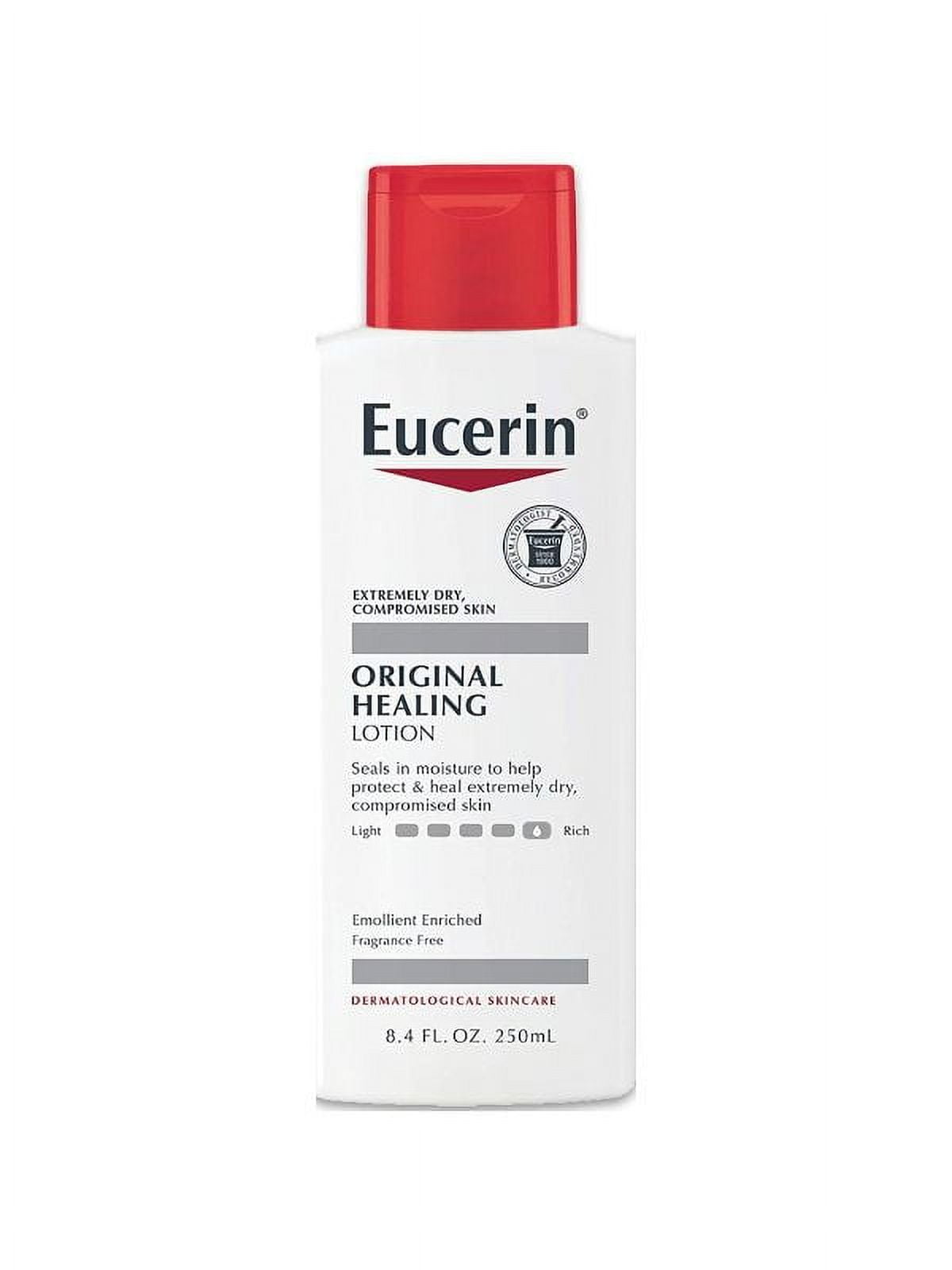 Eucerin Original Moisturizing Lotion For Dry And Sensitive Skin 8.4 Oz, 3 Pack