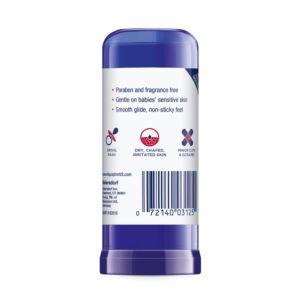 (3 pack) Aquaphor Baby Healing Balm Stick for Dry, Chapped, Chafed Skin, Hypoallergenic, Mess-Free, 0.65 oz