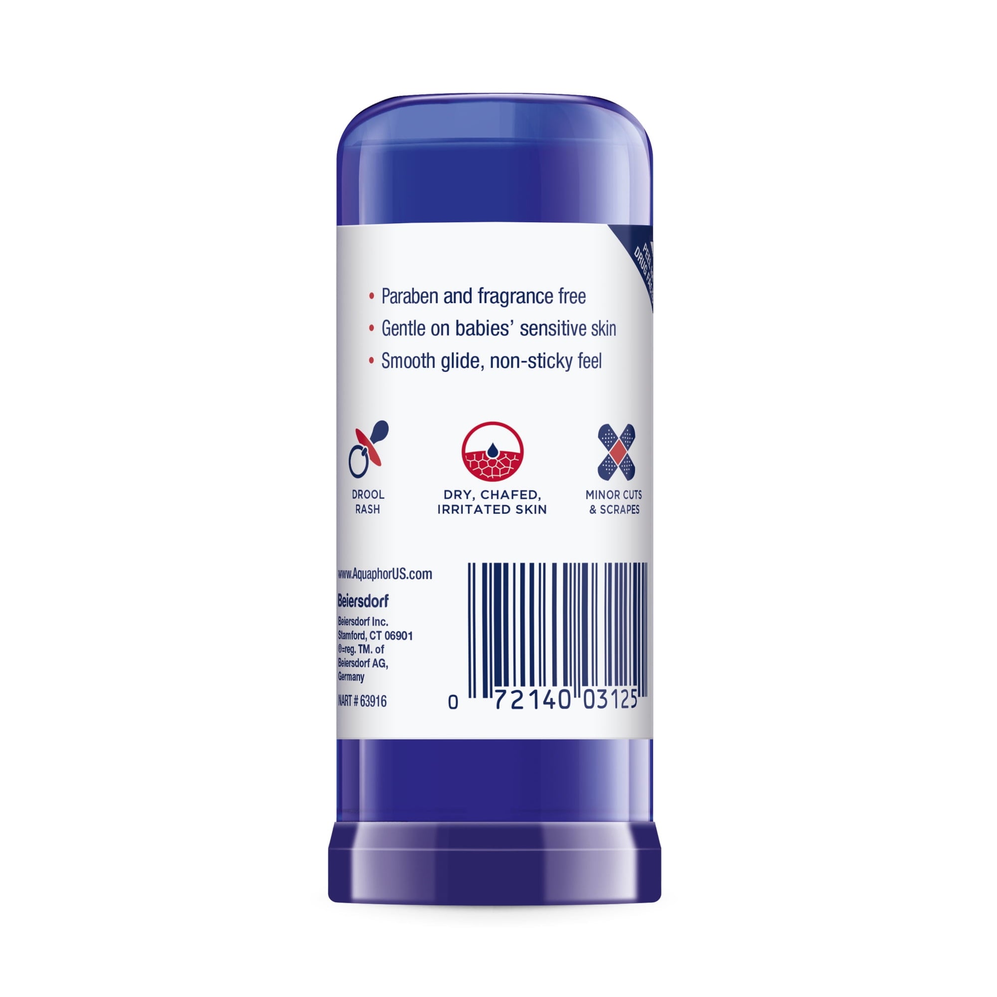 (3 pack) Aquaphor Baby Healing Balm Stick for Dry, Chapped, Chafed Skin, Hypoallergenic, Mess-Free, 0.65 oz