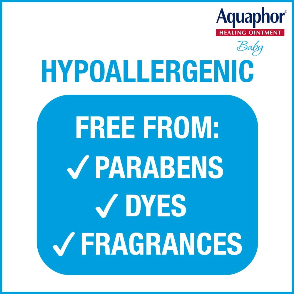 Aquaphor Baby Healing Ointment Advanced Therapy Skin Protectant 7 oz (Pack of 2)