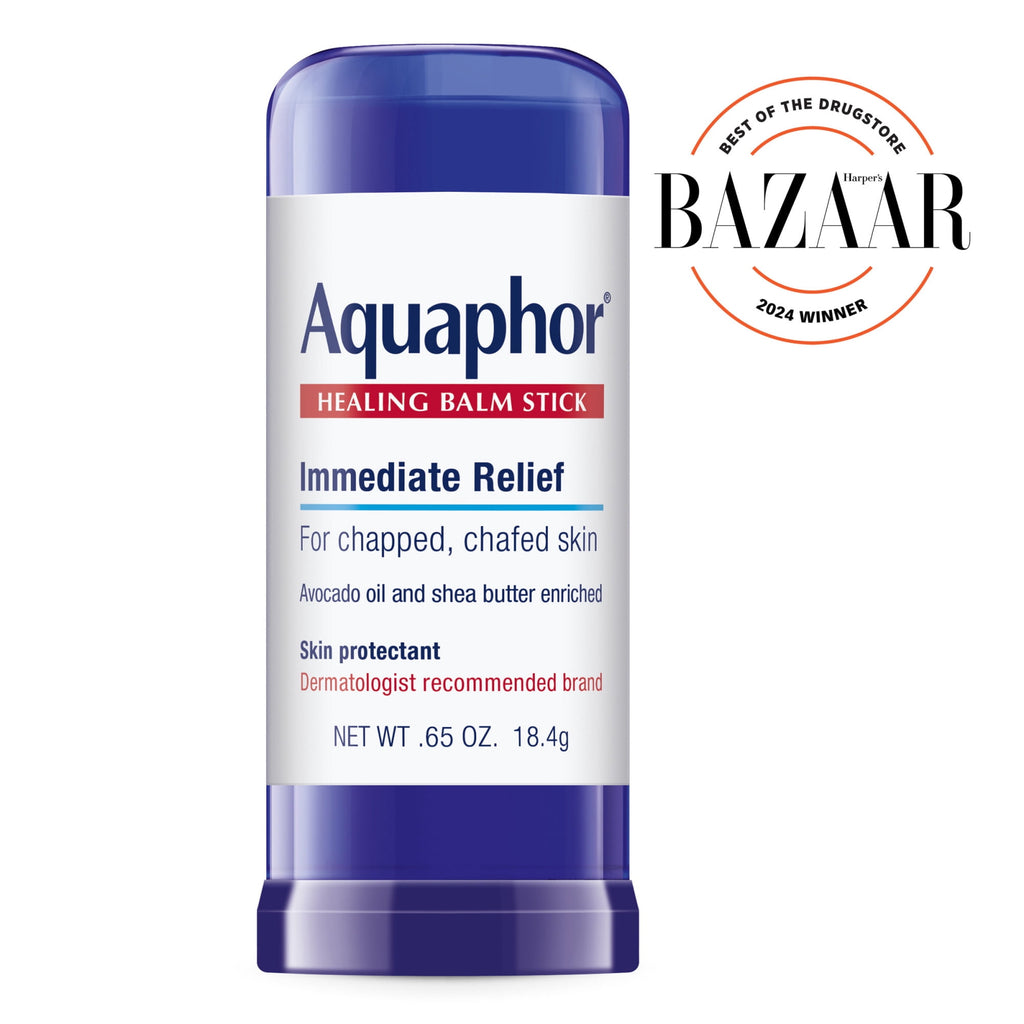 Aquaphor Healing Balm Stick for Chapped, Chafed Skin with Avocado Oil and Shea Butter, 0.65 oz