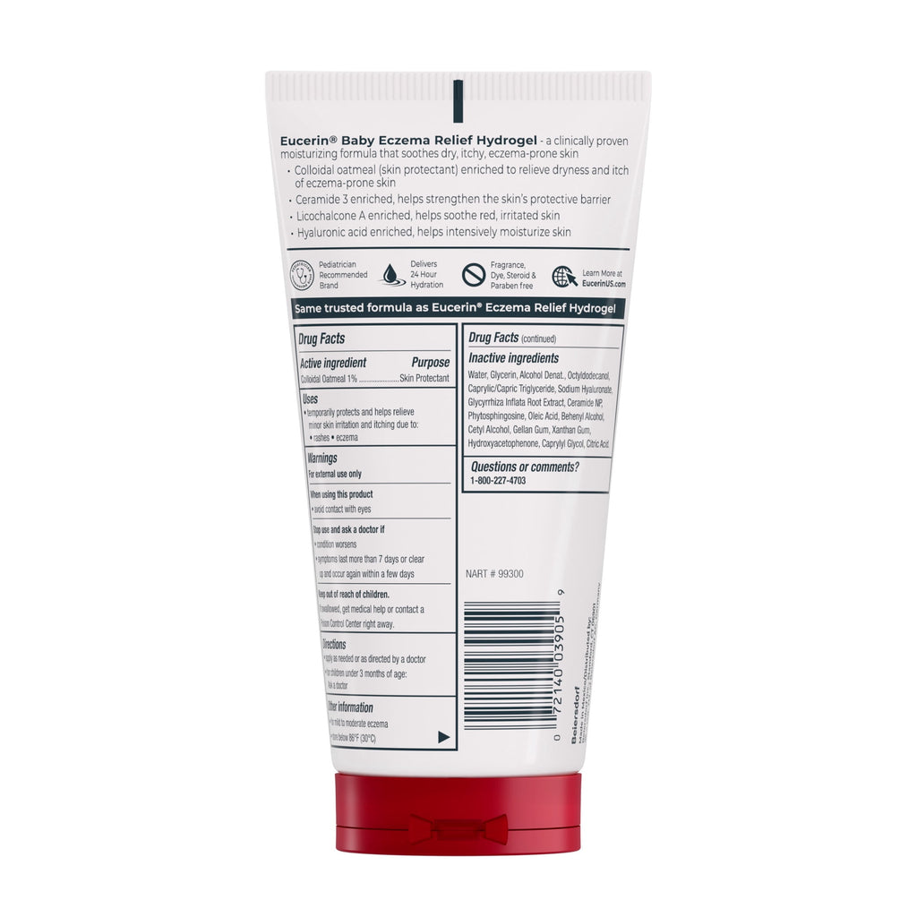 Eucerin Baby Eczema Relief Hydrogel for Dry, Itchy, Eczema-Prone Skin, 5 Fl Oz Tube