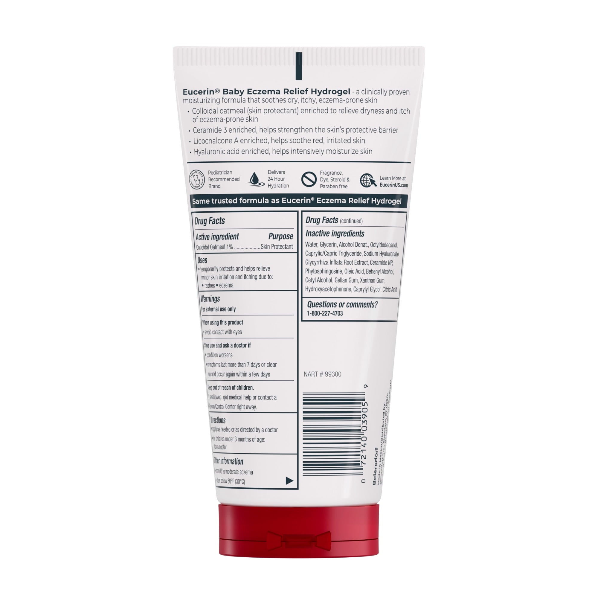 Eucerin Baby Eczema Relief Hydrogel for Dry, Itchy, Eczema-Prone Skin, 5 Fl Oz Tube