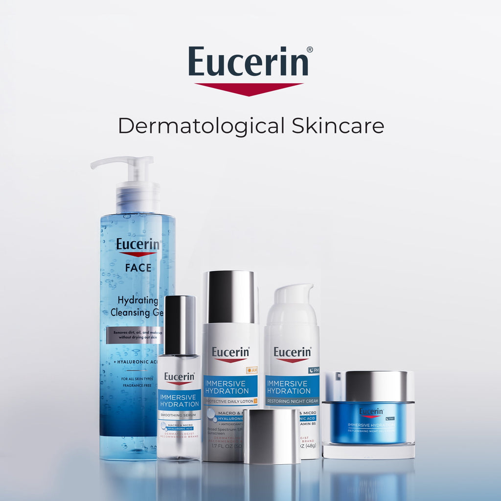 Eucerin Immersive Hydration Daily Face Lotion SPF 30 Sunscreen with Hyaluronic Acid, 1.7 fl oz