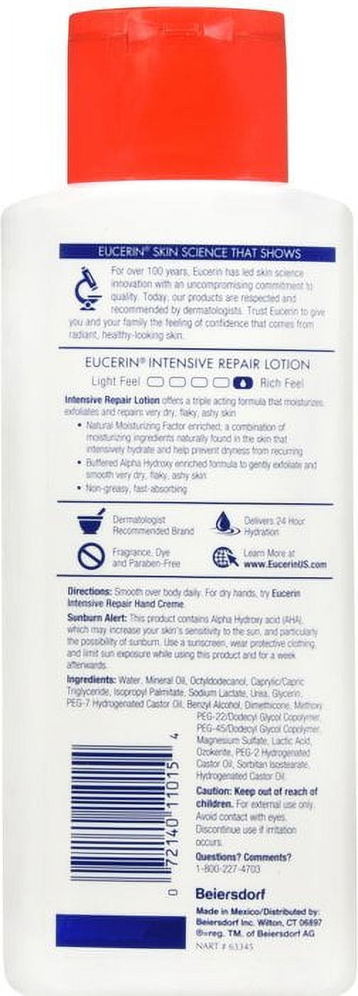 Eucerin Intensive Repair Lotion - 8.4 oz, Pack of 6